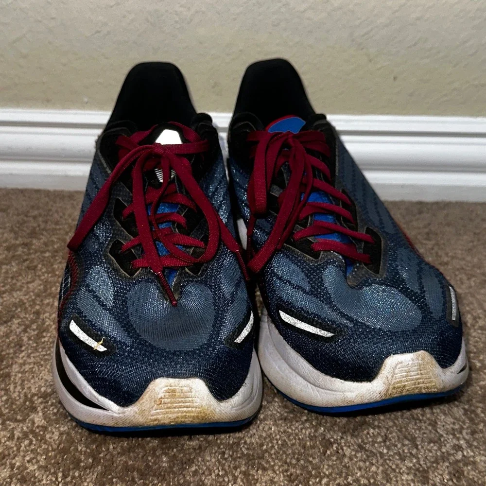Saucony Endorphin Shift 2 Mens 12 Running Shoes Blue Black Red PWRRUN S20689-10